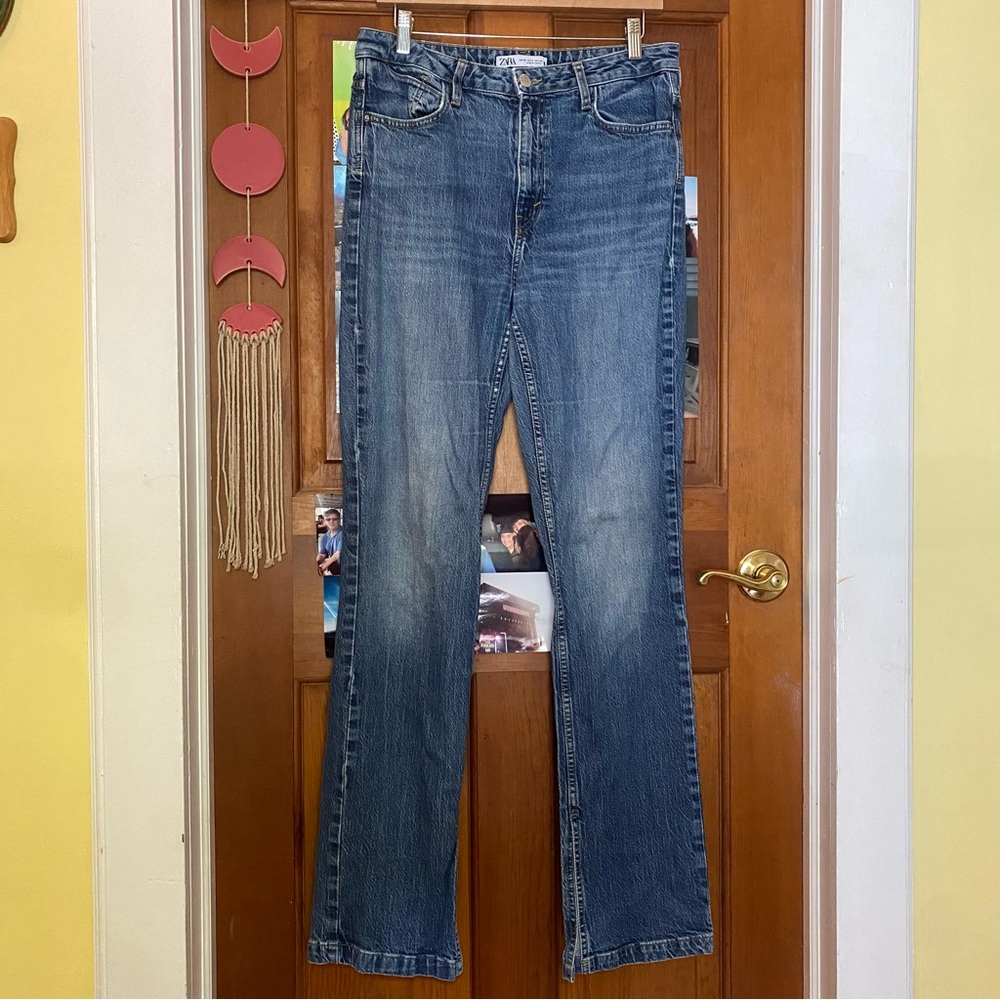 Zara Indigo Denim Trousers